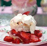 Luscious summertime dessers like strawberry shortcake, fresh strawberry pie and peach pie.