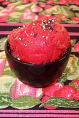 Strawberry Sorbet with Cracked Black Pepper Strawberry Sorbet with Cracked Black Pepper