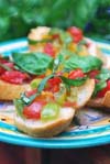 Tomato-Basil Brushetta appetizer Italian recipe