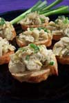 Artichoke-Parmesan Crostini appetizer Italian recipe