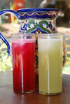 Agua de Tuna (prickly pear juice) Mexican beverage recipe.