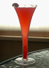 Raspberry Bellini cocktail brunch drink recipe