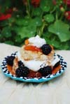 Peach-Blackberry Shortcake dessert recipe.