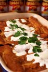 Enchiladas Enfrijoladas recipe.