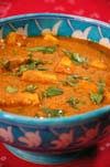 Paneer with Spicy Yogurt Sauce Indian recipe