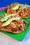 Tostadas Tinga de Pollo