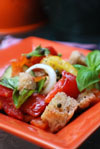 Panzanella Italian Bread Salad Mediterranean recipe