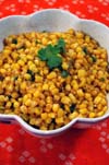 Corn with Green Chilies and Spices Indian recipe