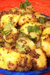 Potatoes with Mustard Seeds Indian recipe