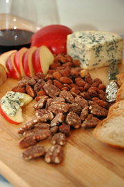 Fourme d&rsquo;Ambert Cheese Tray recipe with C&ocirc;tes du Rhone Wine. Beyond Wonderful Cheese Expert, Mark "The Cheese Dude" Todd.