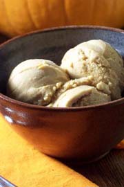 Pumpkin-Spice Ice Cream dessert recipe.