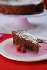 Schraffen Berger's Flourless Chocolate Almond Cake dessert recipe.