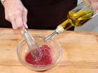 Basic how to cooking techniques—Make an Emulsion—adding oil