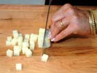 How to cooking techniques—Knife Skills—Dice.