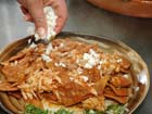 How to make Mexican chilaquiles roja recipe.