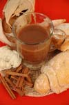 Champurrado Mexican drink beverage recipe.