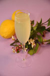 Lemoncello-Champagne cocktail brunch drink recipe