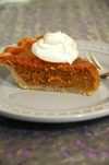 Classic Pumpkin Pie Thanksgiving dinner holiday feast dessert recipe. Beyond Wonderful Baking Expert, Catherine Christensen. 