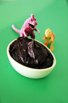 Quick Black Chocolate Buttercream recipe for The Amazing Erupting Volcano Cake recipe.
