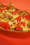 Herb and Olive Oil Marinated Chicken with Orzo Aglio e Olio recipe.