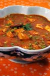 Mattar Paneer Indian recipe.