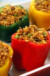 Stuffed Peppers with Keema and Basmati Rice recipe.