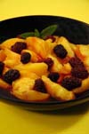 Peaches and Blackberry Salad with Ginger-Lime Dressing recipe