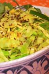 Cabbage with Mustard Seeds Indian recipe