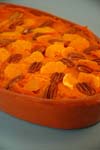 Yams with Tangelos and Pecans recipe. Thanksgiving holiday feasts dinner recipe.
