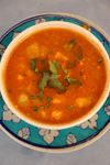 Spicy Cauliflower-Potato soup. Indian style soup recipe.