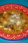 Italian Minestrone soup recipe.