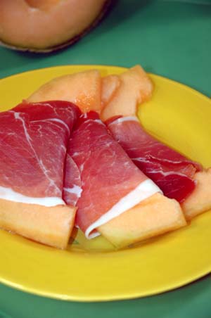 Procuito with melon recipe