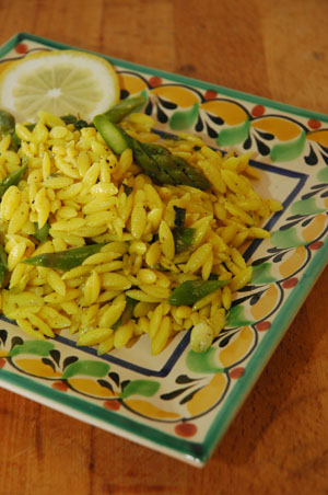 Lemon Orzo with Asparagus Pasta Salad recipe