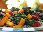Roasted Beets with Greens Recipe