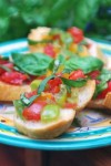 Tomato-Basil Bruschetta </br > Italian Recipe