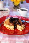 Classic Pancakes with </br > 	Honey Plum Compote </br > Recipe