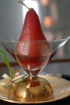Pears poached in red wine <br />Recipe