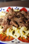 Beef Stroganoff with Dill	</br > Recipe