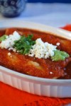 Enchiladas Roja with Chicken </br > City Style </br > Authentic Mexican Recipe