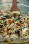 Orzo Salad with </br > Sun-Dried Tomatoes, Roasted Peppers, </br > Black Olives, and Feta Cheese  </br > Recipe