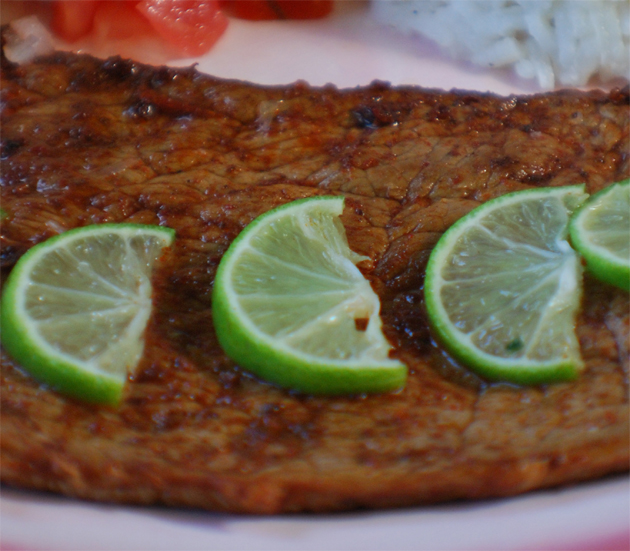 Mexican Carne Asada with Limes