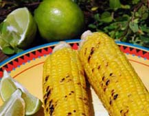 Roasted corn with butter and lime recipe