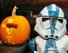 Beyond Wonderful Pumpking Carving Halloween Party. Little Stormtrooper.