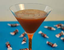 Tootsie Roll cocktail drink recipe for Halloween.