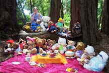 Sasha and all her friends at the Teddy Bears' Picnic.