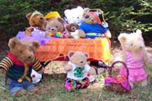 Teddy Bears' Picnic in the San Francisco Redwood Forest .