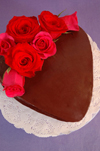 Chocolate Ganache Cake recipe for Valentine's Day.